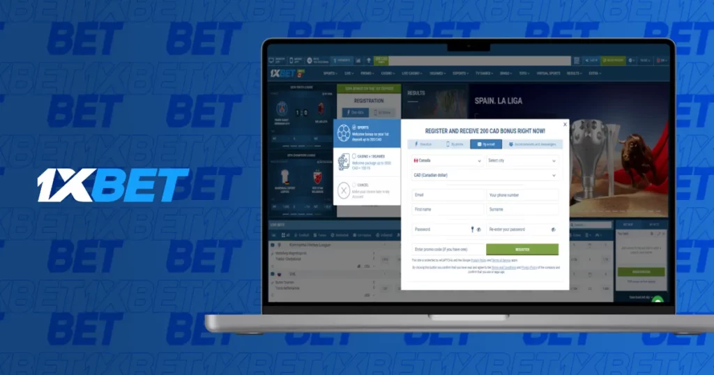 1xBet Japanでの登録手順